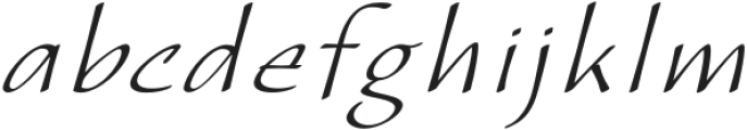 CalliSans Extra Light Italic otf (200) Font LOWERCASE