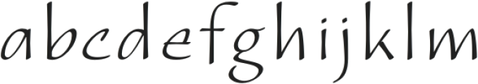 CalliSans Extra Light otf (200) Font LOWERCASE