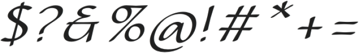 CalliSans Light Italic otf (300) Font OTHER CHARS