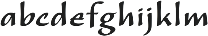 CalliSans Medium otf (500) Font LOWERCASE