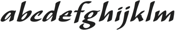 CalliSans Semi Bold Italic otf (600) Font LOWERCASE