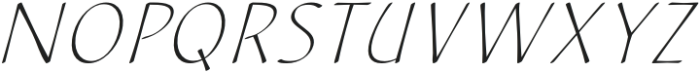 CalliSans Thin Italic otf (100) Font UPPERCASE