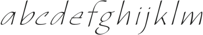 CalliSans Thin Italic otf (100) Font LOWERCASE