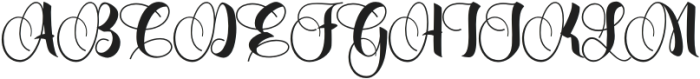 Calliform Regular otf (400) Font UPPERCASE