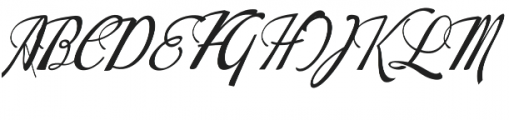 Calligrafhy script Regular otf (400) Font UPPERCASE