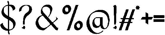 Calligrafia otf (400) Font OTHER CHARS