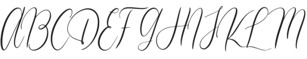 Calligrafix otf (400) Font UPPERCASE