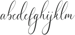 Calligrafix otf (400) Font LOWERCASE