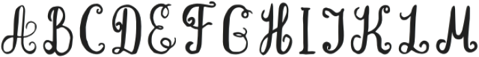 Calligrammer Regular otf (400) Font UPPERCASE
