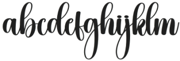 Calligraph Regular otf (400) Font LOWERCASE