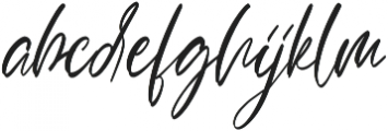 Calligrapher otf (400) Font LOWERCASE