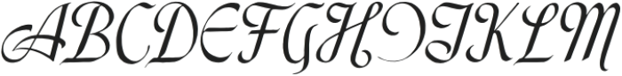 Calligraphic 1 Regular otf (400) Font UPPERCASE