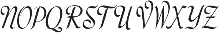 Calligraphic 1 Regular otf (400) Font UPPERCASE