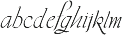 Calligraphic 1 Regular otf (400) Font LOWERCASE