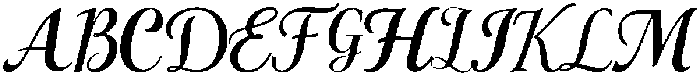 Calligraphic Modern Regular otf (400) Font UPPERCASE