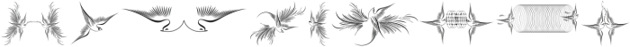 CalligraphicBirds Two ttf (400) Font OTHER CHARS