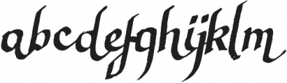 Calligraphica Regular otf (400) Font LOWERCASE