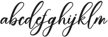 Calligraphy Brillian Regular otf (400) Font LOWERCASE