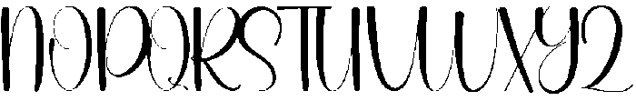 Calligraphy Regular otf (400) Font UPPERCASE