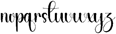 Calligraphy Regular otf (400) Font LOWERCASE