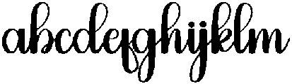 Calligraphy Regular otf (400) Font LOWERCASE