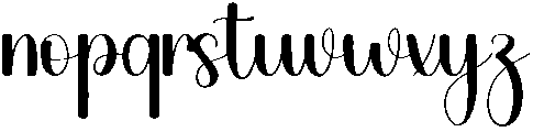 Calligraphy Regular otf (400) Font LOWERCASE