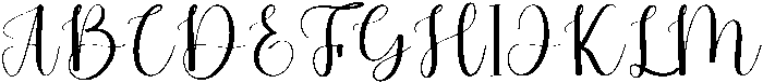 Calligraphy Regular otf (400) Font UPPERCASE