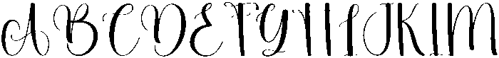 Calligraphy Regular otf (400) Font UPPERCASE