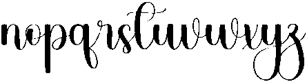 Calligraphy Regular otf (400) Font LOWERCASE