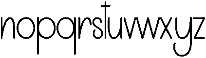 Calligraphy Regular otf (400) Font LOWERCASE