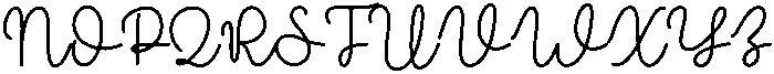 Calligraphy Regular otf (400) Font UPPERCASE