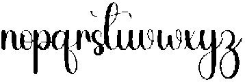 Calligraphy Regular otf (400) Font LOWERCASE