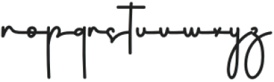 Calligraphy Stylish Regular otf (400) Font LOWERCASE