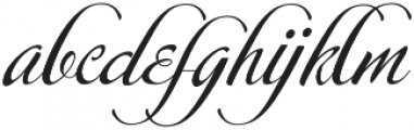 Calligraphy script Regular otf (400) Font LOWERCASE