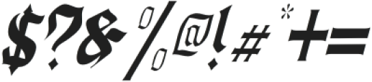 Callimathy Thin Italic otf (100) Font OTHER CHARS