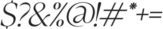 Callisen Thin Italic otf (100) Font OTHER CHARS