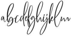 Callistia Signature Regular otf (400) Font LOWERCASE