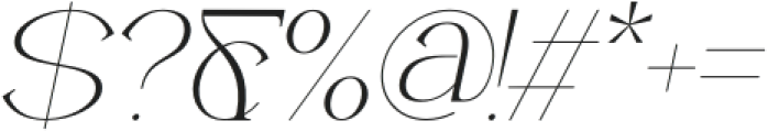 Callume Italic otf (400) Font OTHER CHARS