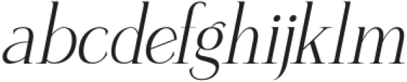 Callysthenes Italic otf (400) Font LOWERCASE