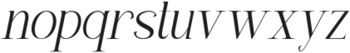 Callysthenes Italic otf (400) Font LOWERCASE