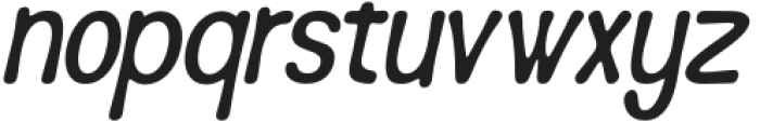 Calm Notes Italic otf (400) Font LOWERCASE