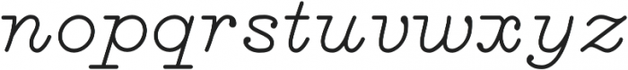 Calm Sage Italic otf (400) Font LOWERCASE