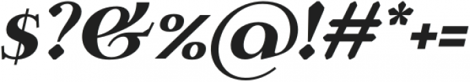 Calmius Extra Bold Italic otf (700) Font OTHER CHARS