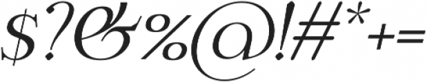 Calmius Extra Light Italic otf (200) Font OTHER CHARS
