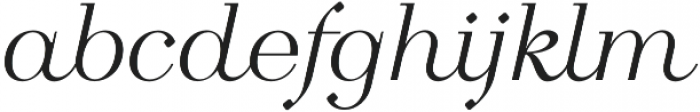 Calmius Extra Light Italic otf (200) Font LOWERCASE