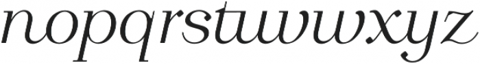 Calmius Extra Light Italic otf (200) Font LOWERCASE