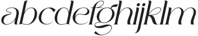 Calora Italic otf (400) Font LOWERCASE