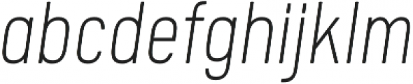 Calps Slim ExtraLight Italic otf (200) Font LOWERCASE