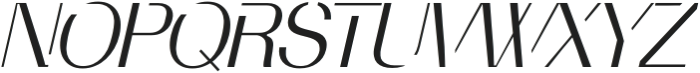 CaltonHosvesk Thin Italic otf (100) Font UPPERCASE