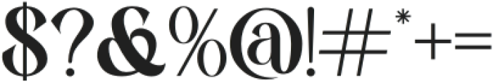 Caltoria Luxury otf (400) Font OTHER CHARS